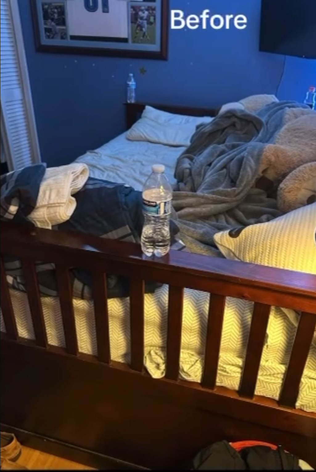 Before - Bedroom before Scent-Sational Cleaning